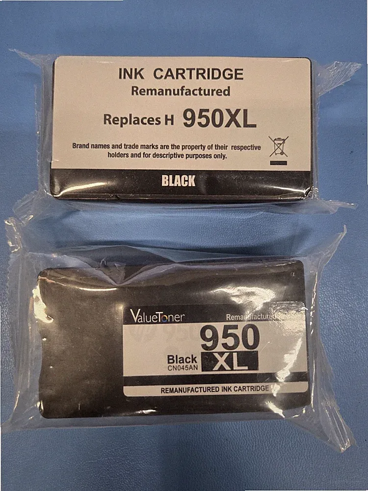 2 Value Toner 950 XL Black CN 045AN Ink cartridge,HP Printer Compatible,NEW