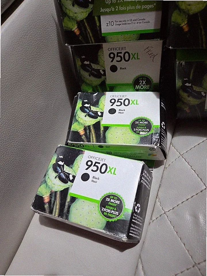 4 Pack HP 950XL Black Ink Cartridge Genuine High Yield New