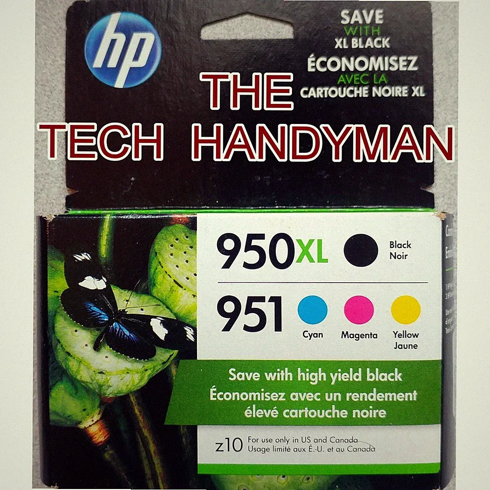 4-PACK HP GENUINE 950XL BLACK & 951 COLOR INK (RETAIL BOX) OFFICEJET PRO 8620