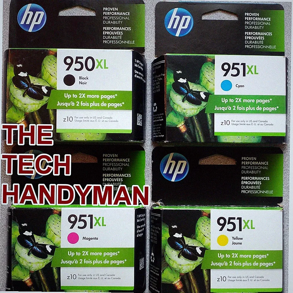 4-PACK HP GENUINE 950XL BLACK & 951XL COLOR INK (RETAIL BOX) (CLEARANCE)