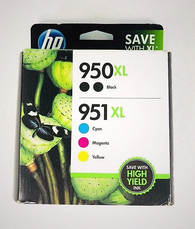 5-PACK HP GENUINE 950XL Black & 951XL Color Ink OFFICEJET PRO 8630 SEALED Box