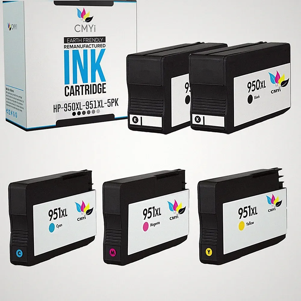 5PK CMYi Compatible Ink 950XL 951XL Combo Pack for HP OfficeJet 8620 8625 8630