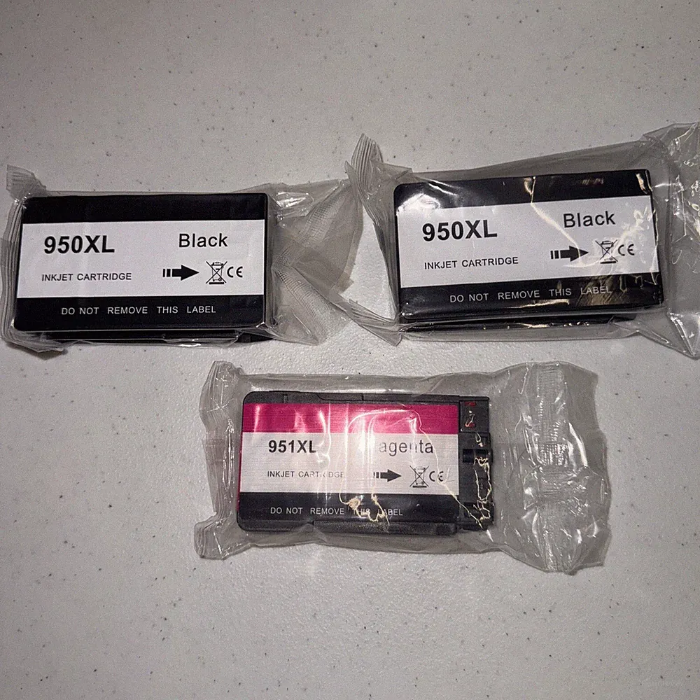 950xl 951xl ink cartridges For Hp Printer, 2 Black And 1 Magenta
