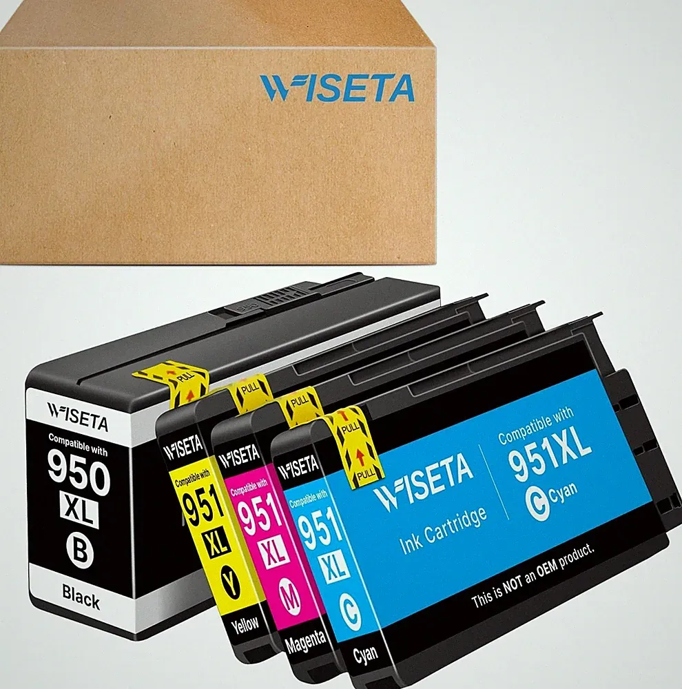 950XL and 951XL Ink Cartridges Combo Pack Compatible for HP 951XL Ink Cartridges