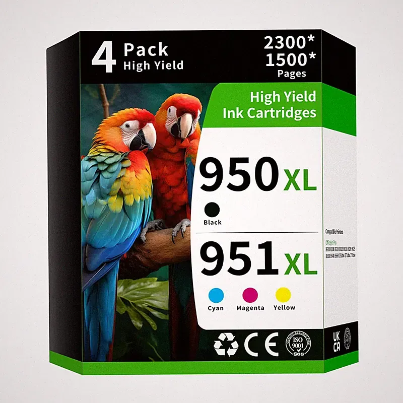 Caelum 950Xl And 951Xl Ink Cartridges Combo Pack 4-Pack Bk Cmy Replacement For