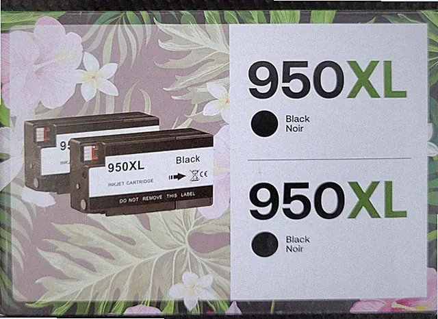 Generic HP 950XL Black Ink Cartridges Twin Pack, (Sealed) Exp. 04/27, Free Ship!