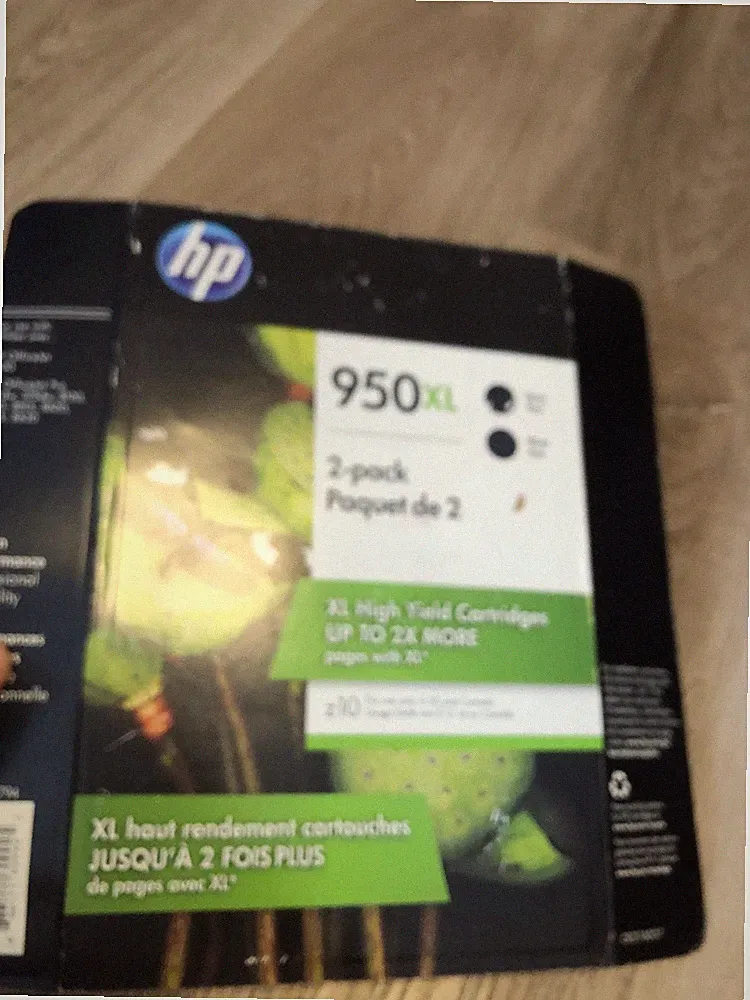 Genuine HP 950XL Black Ink Cartridge 2-Pack High Yield Cartridges 2018