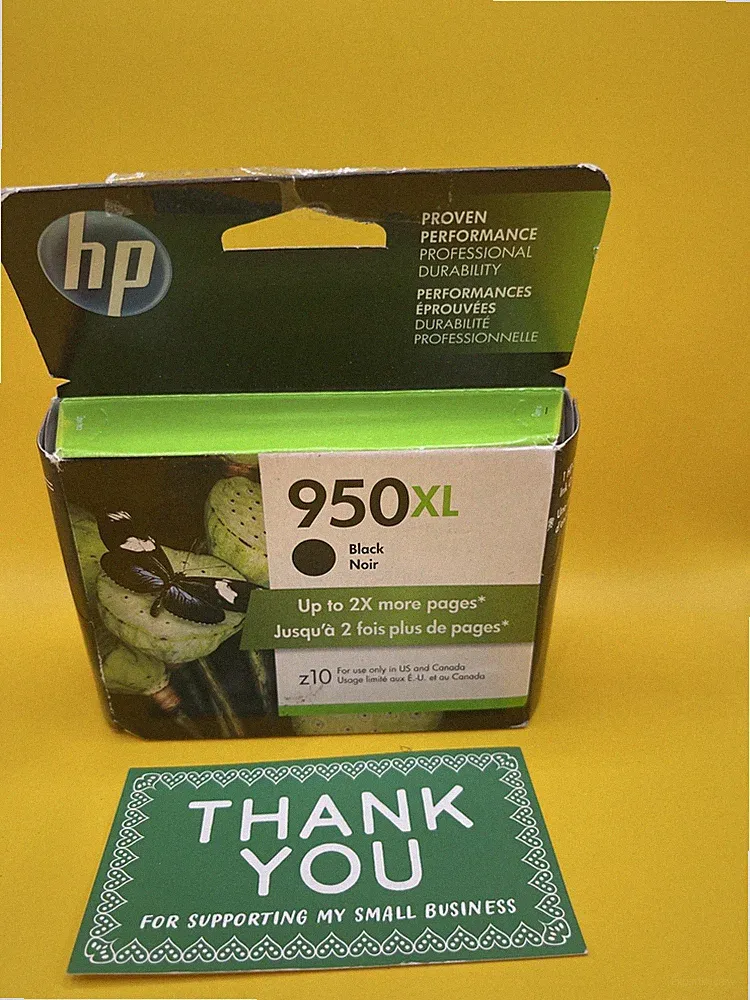 Genuine HP 950XL Black Ink Cartridge CN045AN Exp April 2020: New & Sealed