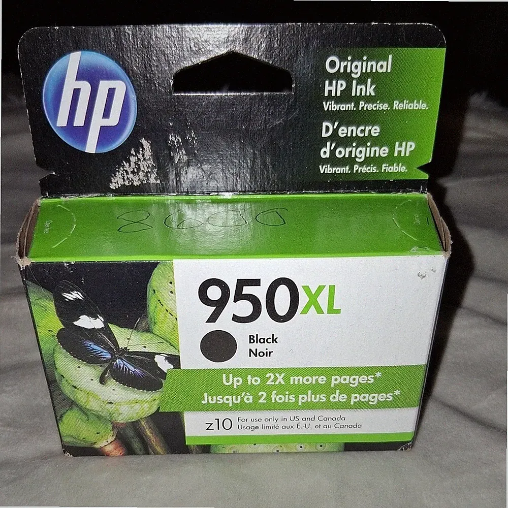 Genuine HP 950XL Black Ink Cartridge OEM Sealed High Yield OfficeJet Printer Ink