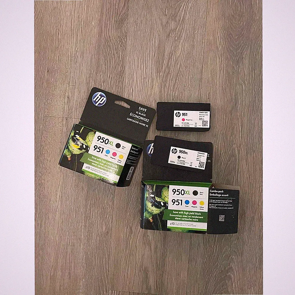 HP 950XL 95L Black Cyan Magenta Yellow Combo pack ink - Expired See desc