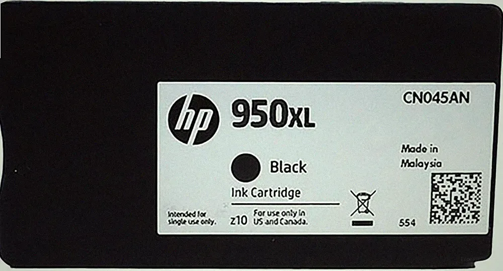 HP 950XL Black Ink Cartridge CN045AN Genuine