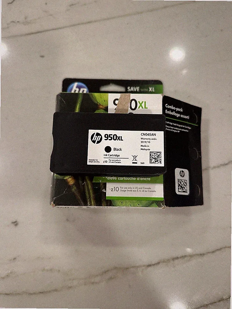 HP 950XL Black Ink Cartridge OEM Genuine Expired OCT.- 2019* Printer Ink