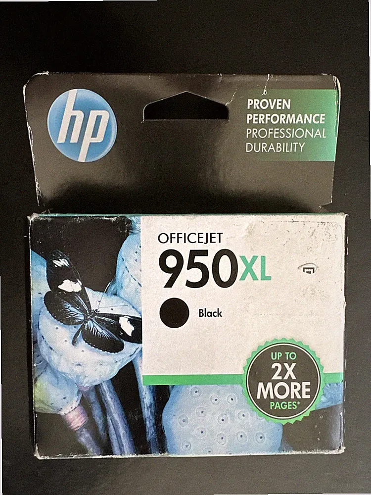 HP 950XL Black Printer Ink Cartridge • Original Genuine OEM Exp 7/2015