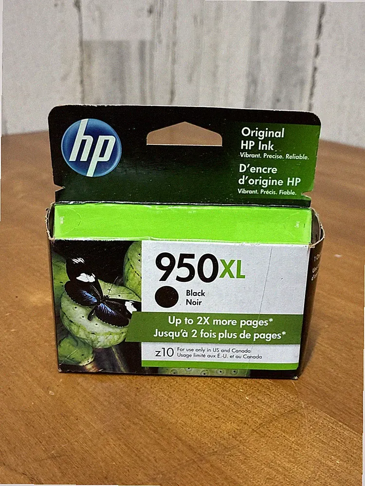 HP 950XL Black Printer Ink Genuine OEM Cartridge Officejet NEW EXP Jul 2023