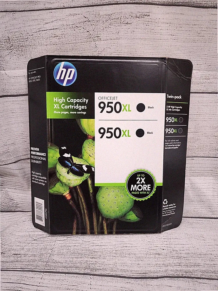 HP 950XL Ink Cartridges HP Officejet Pro 8100e Printers Black 2 Pack EXP 2015
