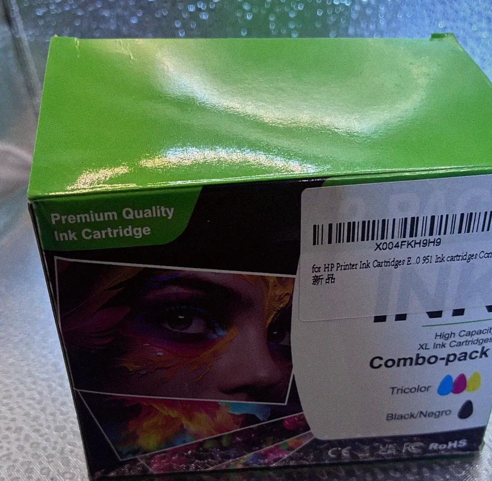 Inkjet Cartridge for HP Printer 950XL Combo Black 951XL Tricolor 4 PK SEE DESCR