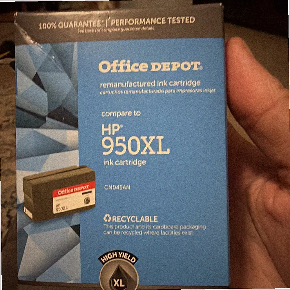NEW OFFICE DEPOT 950XL black INK HP