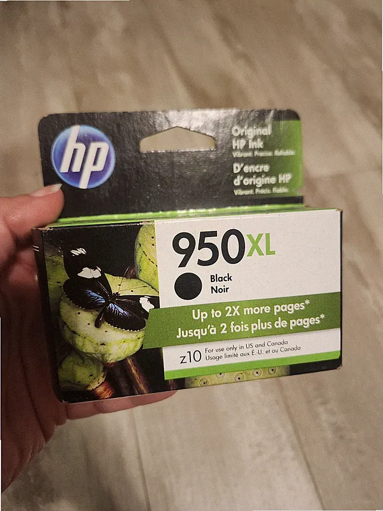 Printer Ink Genuine HP 950XL High Yield Black Cartridge Toner (CN045AN) 05/2022