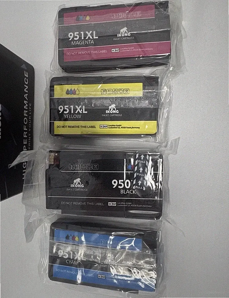Printer Ink HP 950XL 951XL. NEW Unopened 1 Cyan 1 Yellow 1 Magenta 1 Black Kong